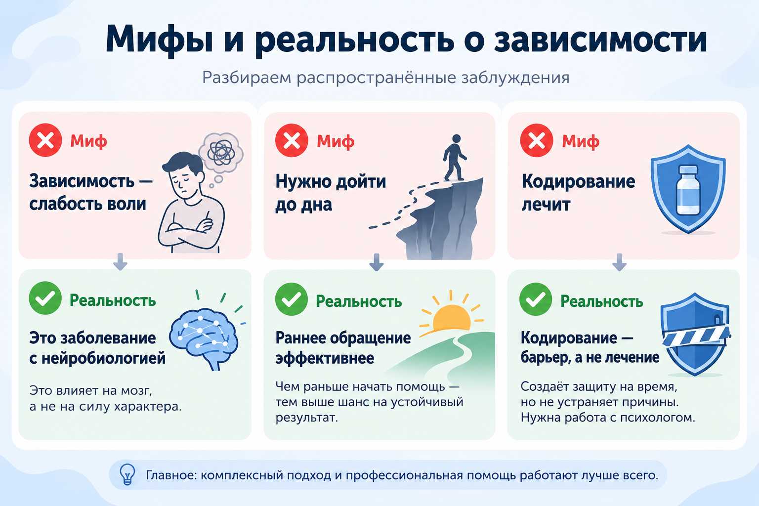 Мифы о причинах и характере зависимости — что говорит медицина